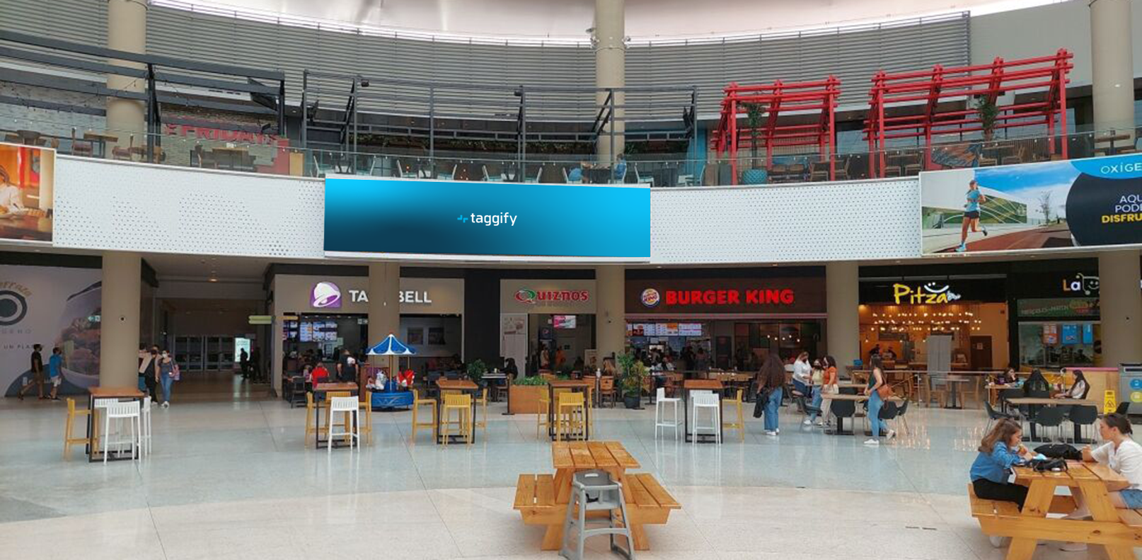 Heredia - Oxigeno - Pantalla Interna - Food Court, Heredia