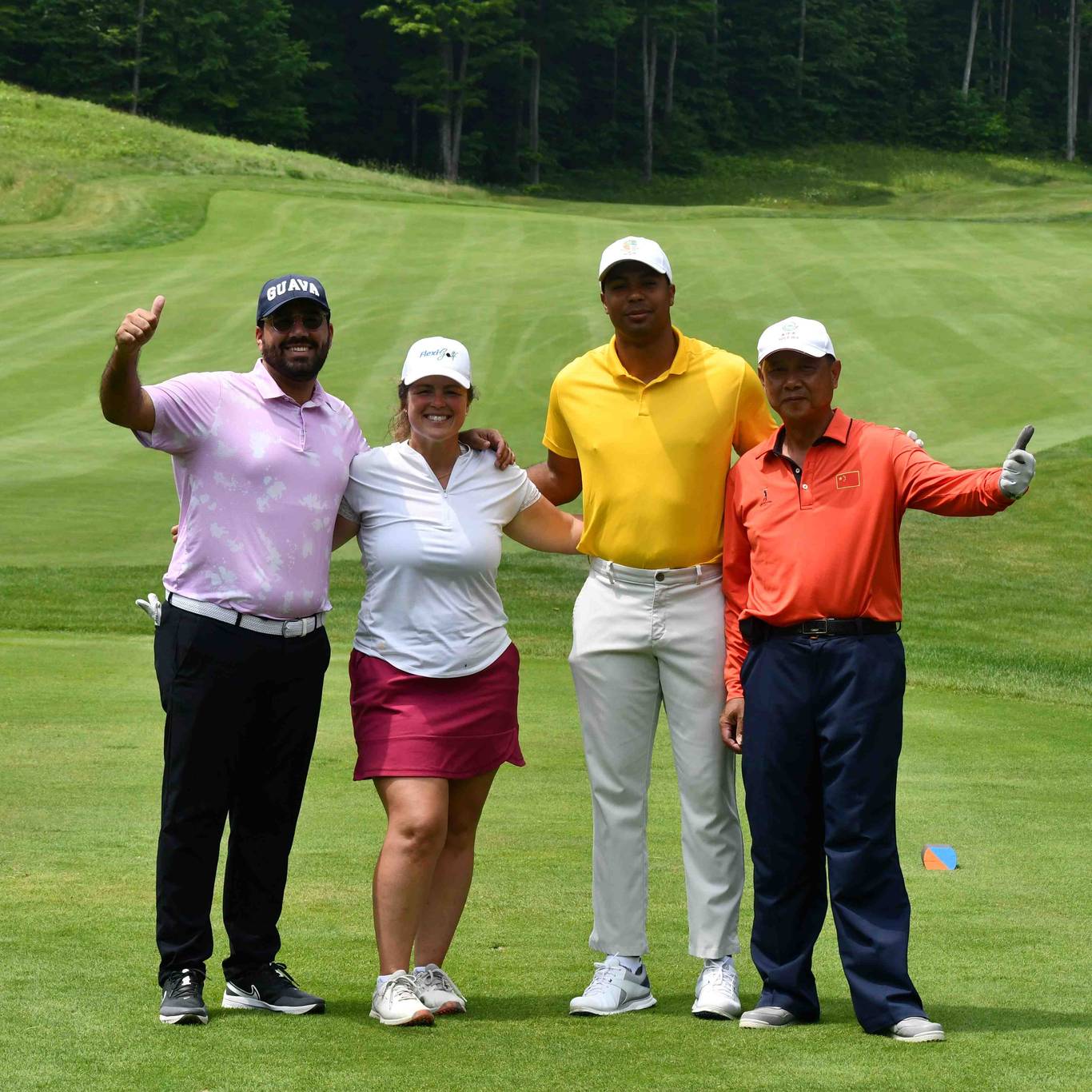 Golfers on Course