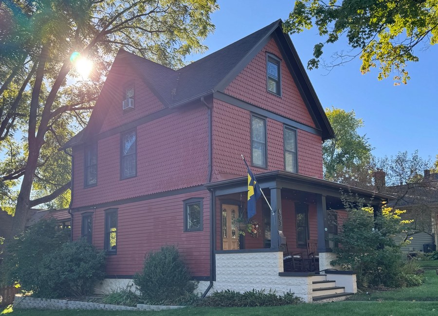 Historic homes in the Old West Side neighborhood of Ann Arbor, Michigan