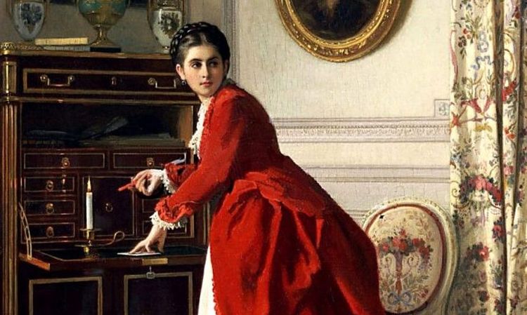 The Letter by Charles Baugniet