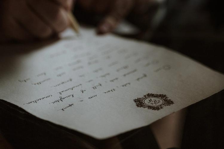 fountain pen writing letters