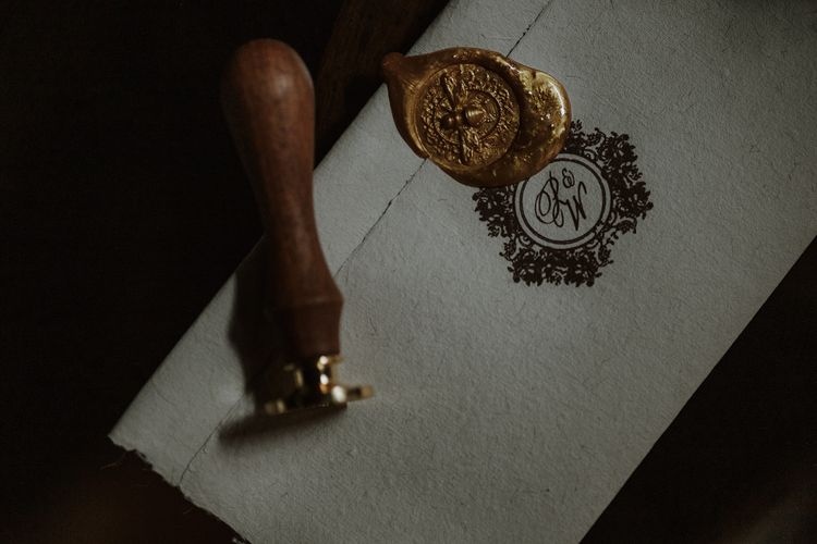 a letter sealed with wax