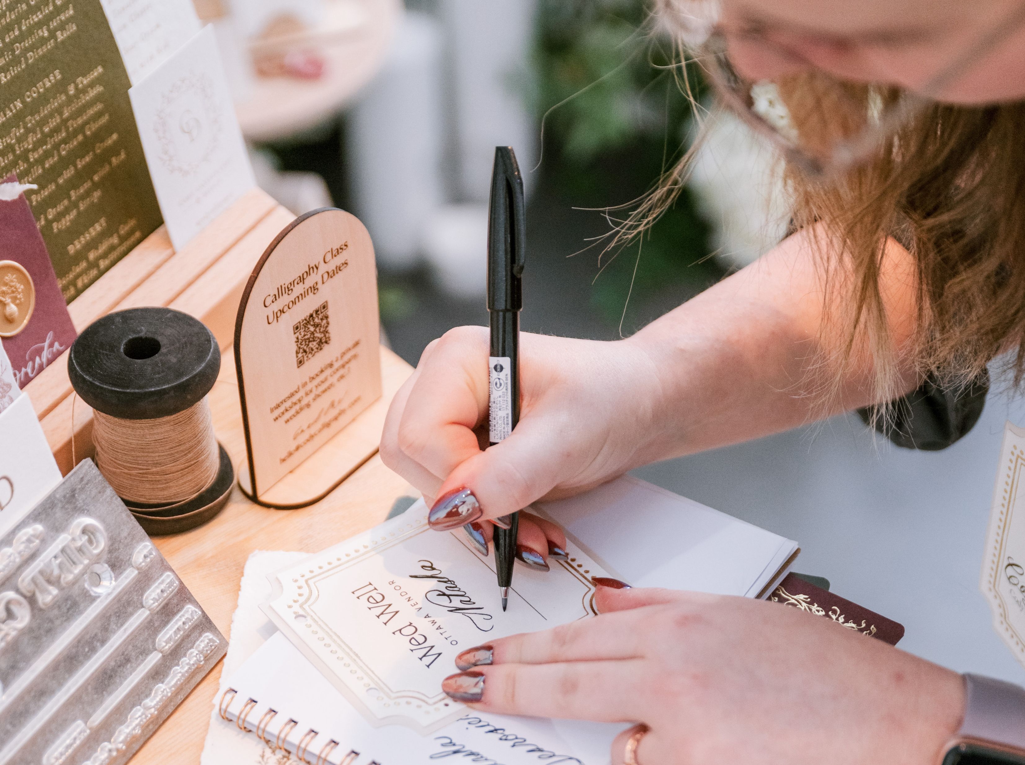 Cody Handwriting calligraphy on VIP Conference Badges
