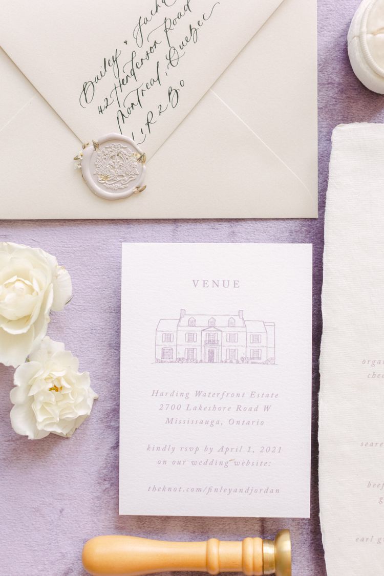 Floral wax seal and stamp