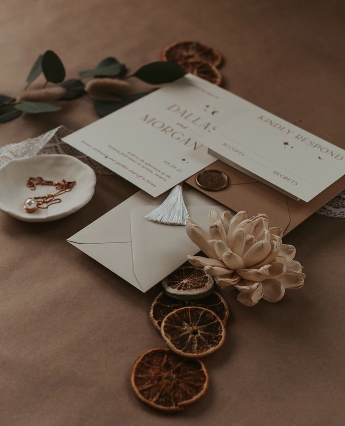 Custom Calligraphy Wedding Invitation Suite