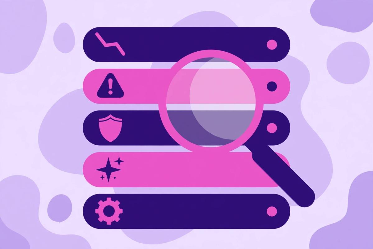 Illustration of the drop-type comparison table for diagnosing Google update traffic losses