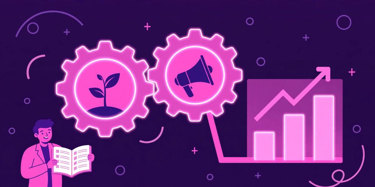 Flat-vector illustration of SEO and PPC working together in phases, showing the hybrid playbook most businesses should use.