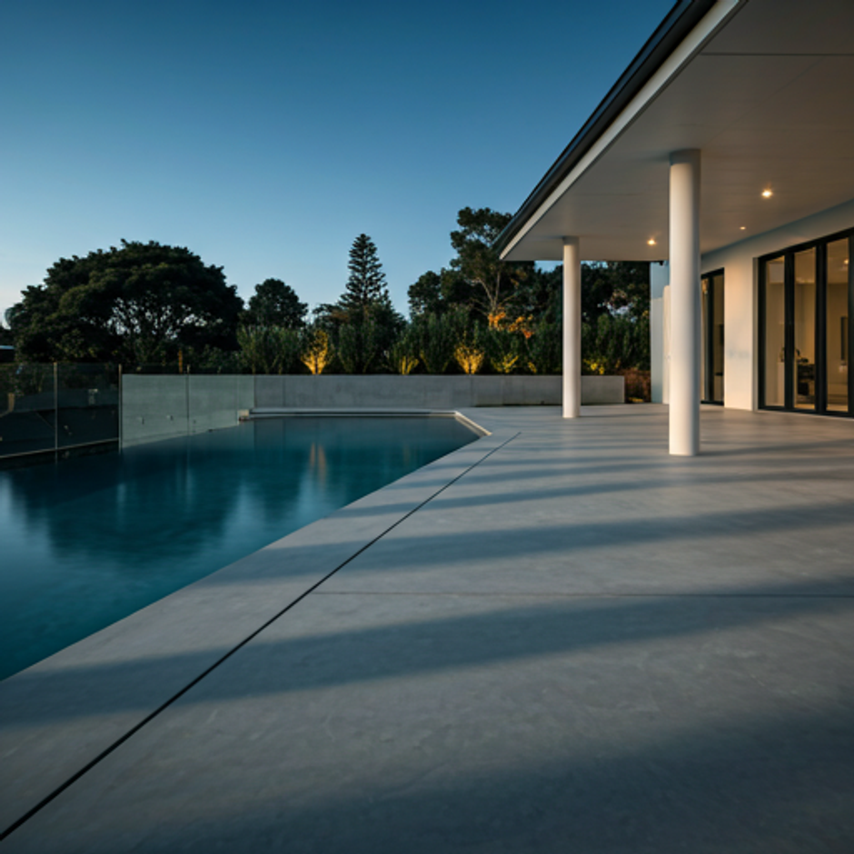 Pool surround detail by Westend Concrete