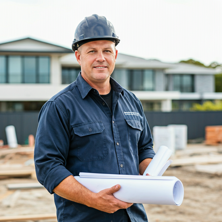 Michael on a residential construction site