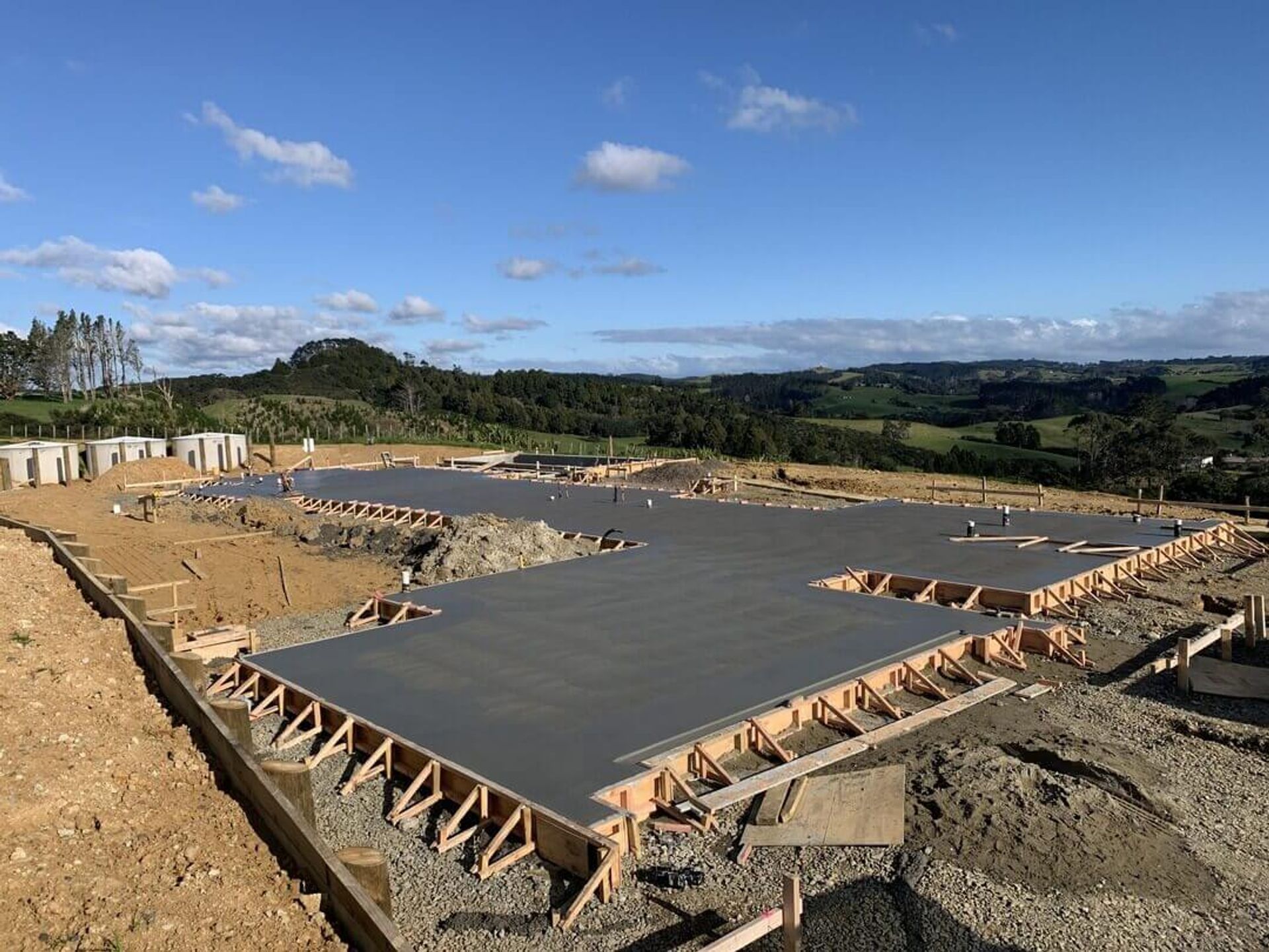 Residential concrete house slab poured by Westend Concrete