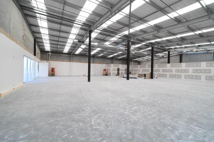 Polished commercial concrete floor