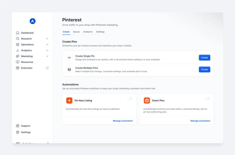 Alura Pinterest automation tool