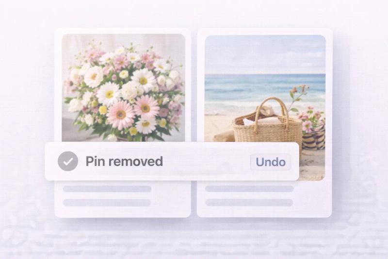 undo Pinterest pins