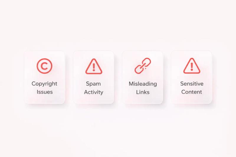 Pinterest Violation Notice: Causes