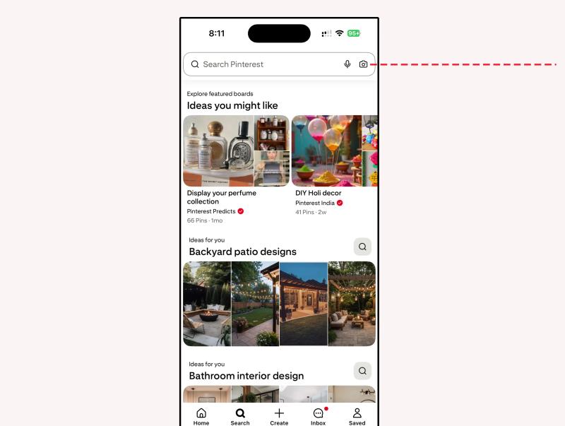 Pinterest image search