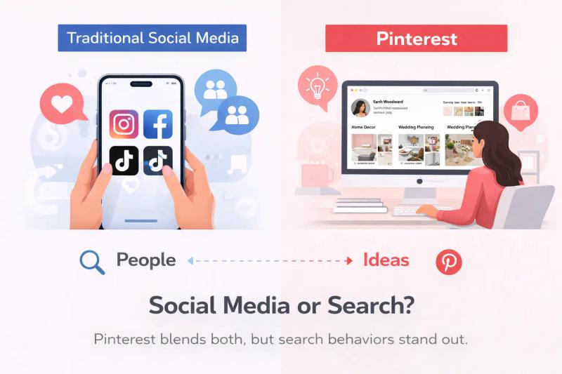 Pinterest vs traditional social media
