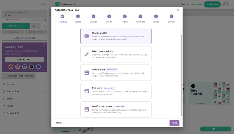 Pin Generator automation