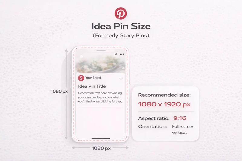 Idea Pin Size
