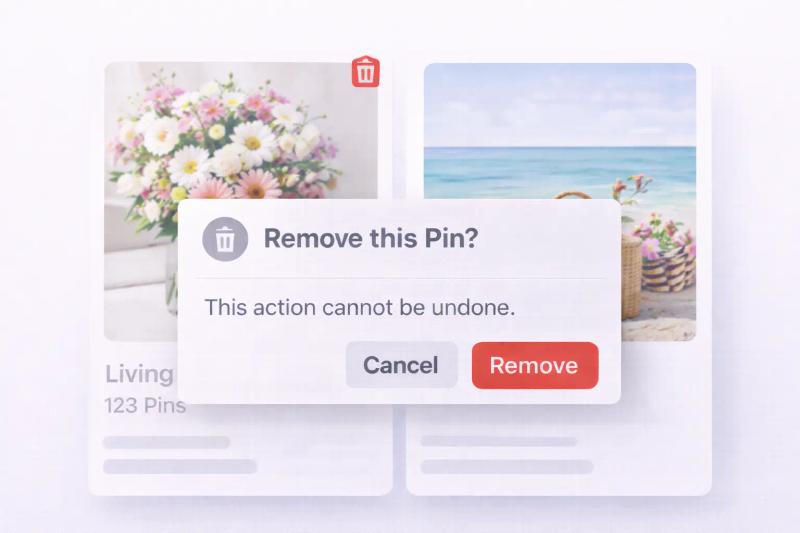 Remove a Pin on Pinterest