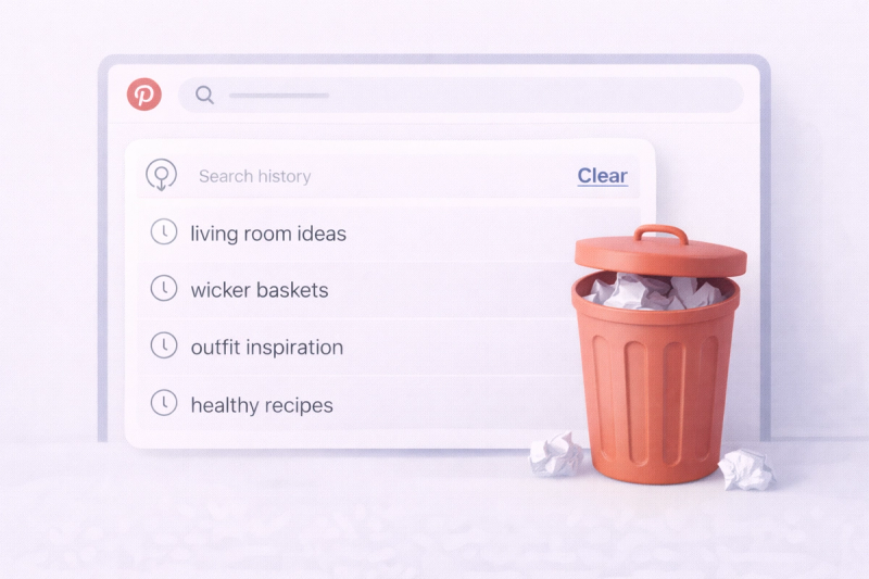Delete Pinterest History