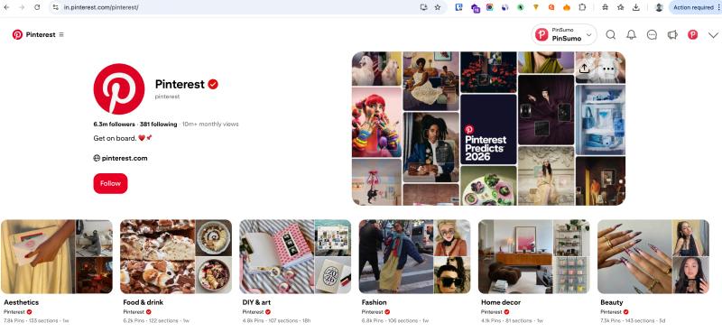 Pinterest profile search