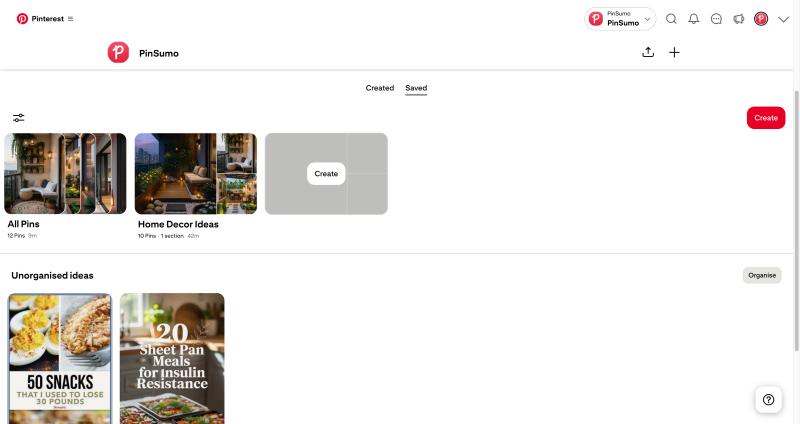 Open Pinterest Board on Desktop