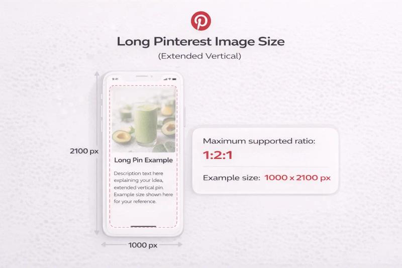 Long Pinterest image size guide