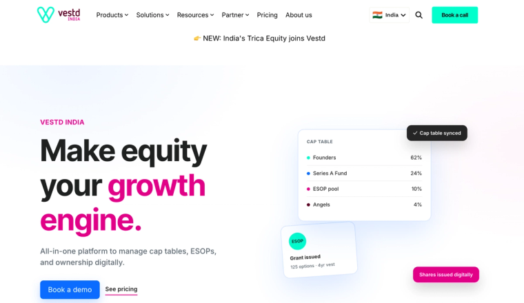 Vestd India homepage