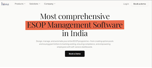 Hissa ESOP homepage