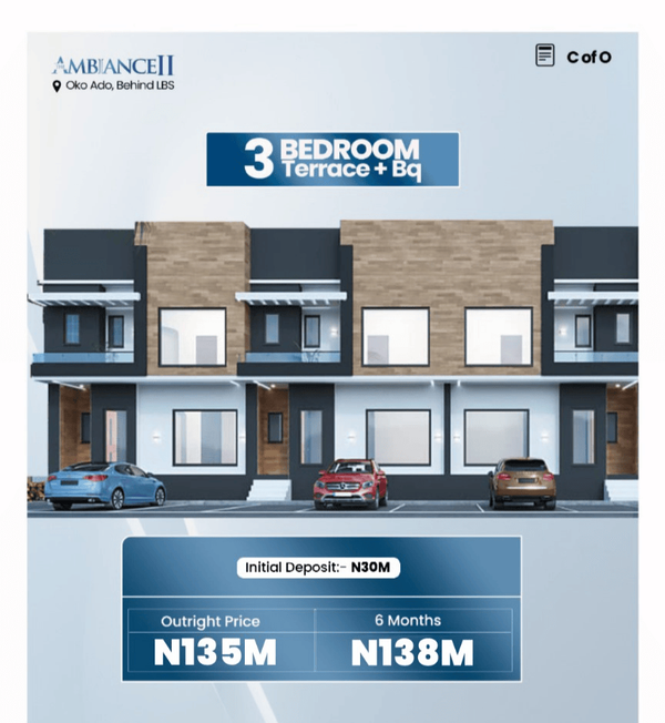 Three bedroom terrace duplex (271sangotedo) in Sangotedo