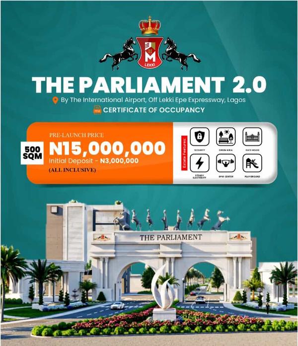 500 sqm land near the international airport (313ibejulekki) in Ibeju Lekki