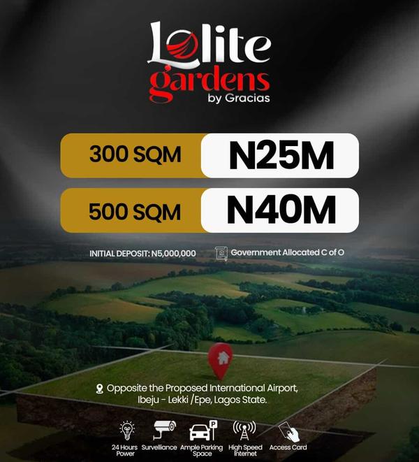 500 sqm dry land with c of o (310ibejulekki) in Ibeju Lekki