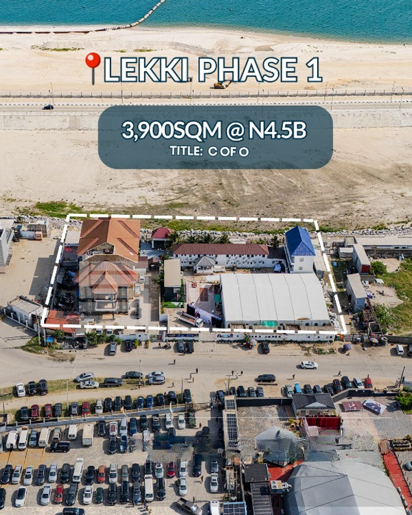 3900sqm land in a well developed area (846lekkip1) in Lekki Phase 1