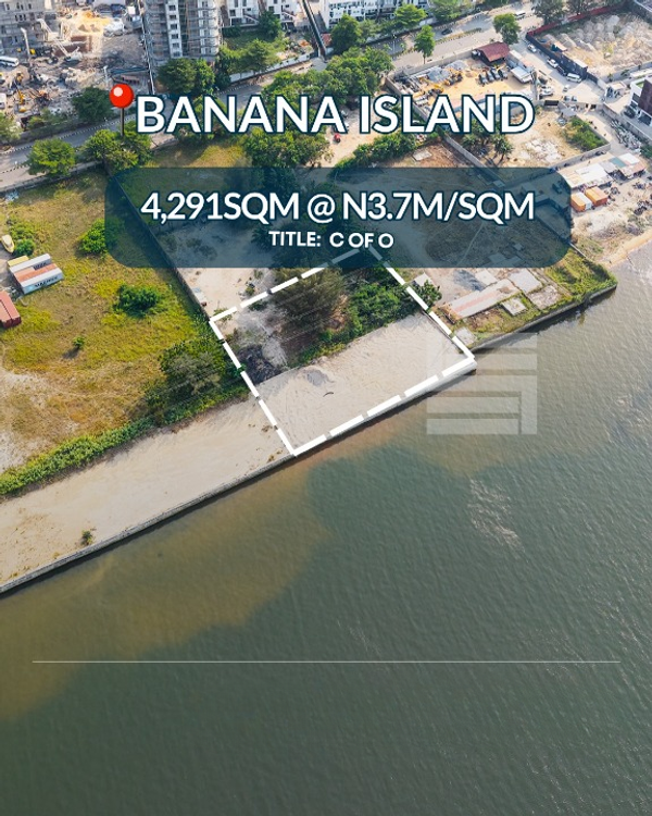 4291sqm land in a well developed area (843bananaisland) in Banana Island