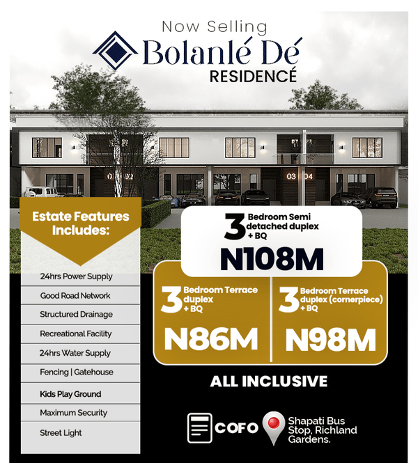 Three bedroom terrace duplex (304ibejulekki) in Ibeju Lekki