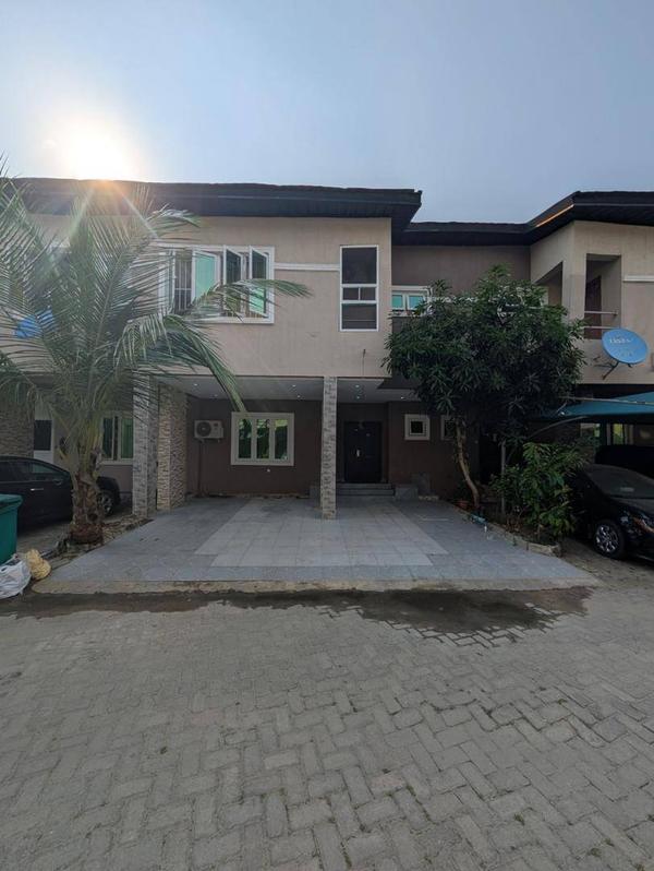 Furnished three bedroom terrace duplex with bq in Ikate