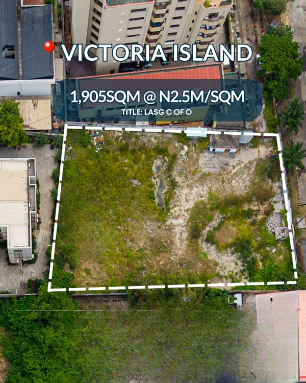 1905sqm land in a developed area (757victoriaisland) in Victoria Island