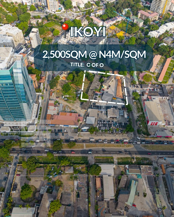 2500sqm land in a well developed area (841ikoyi) in Ikoyi