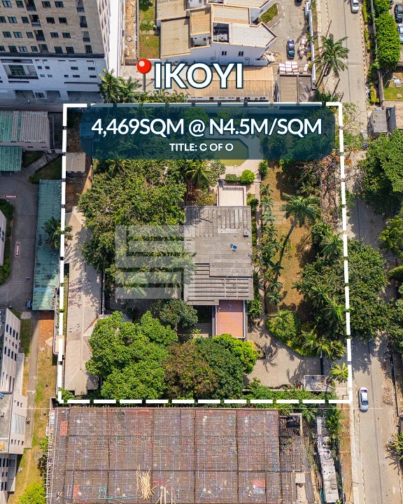 4469sqm land in a developed area (844ikoyi) in Ikoyi