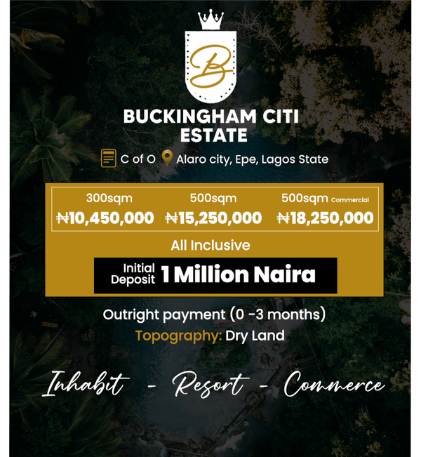 Commercial land in a good location (306epe) in Epe