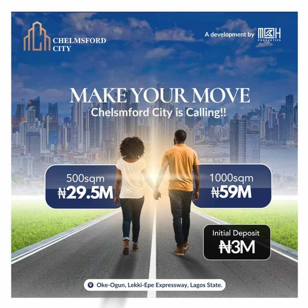 1000 sqm dry land with c of o (318ibejulekki) in Ibeju Lekki
