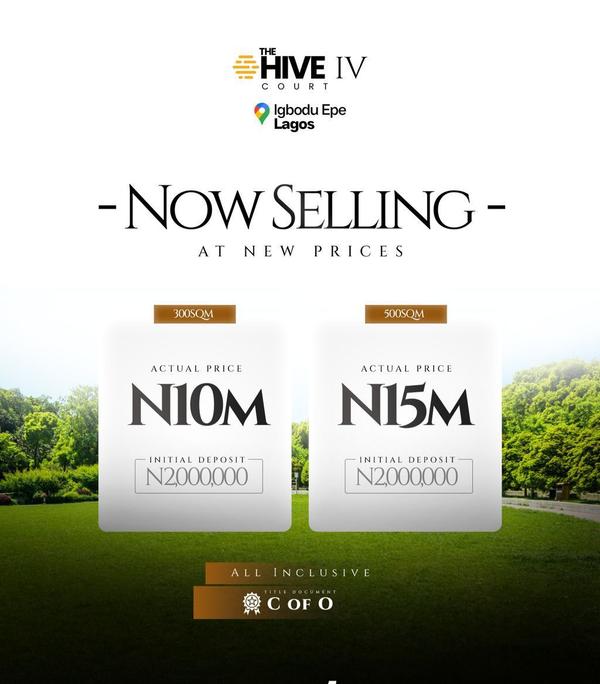 Residential land in epe with C of O (46epe) in Epe