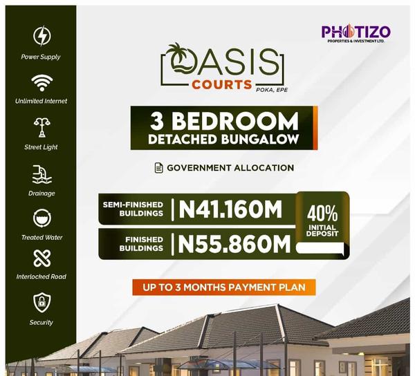 Three bedroom detached bungalow (331epe) in Epe