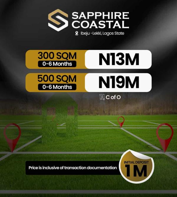500 sqm residential land in a secure environment (309ibejulekki) in Ibeju Lekki