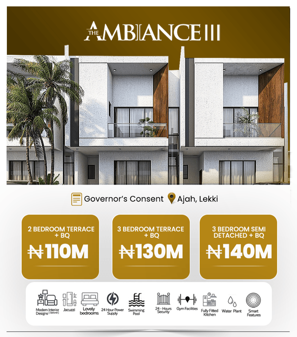 Three bedroom semi detached duplex (300ajah) in Sangotedo
