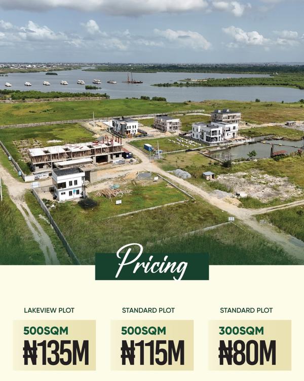 500 plot of land in a waterfront estate in Lagos
  }