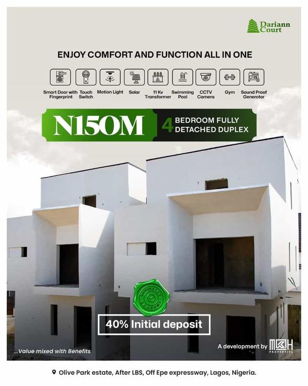 Four bedroom fully detached duplex (299sangotedo) in Sangotedo