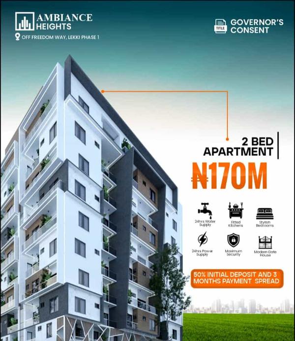 Two bedroom apartment (282lekkip1) in Lekki Phase 1