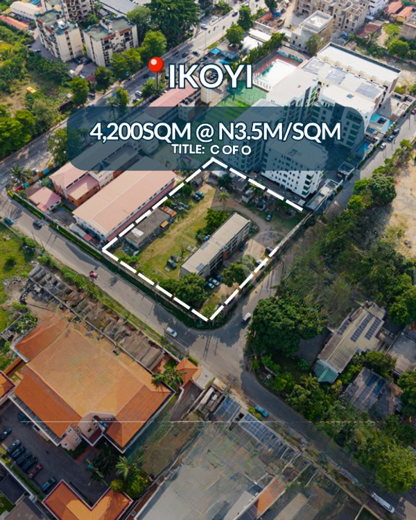 4200sqm land in a secure environment (753iikoyi) in Ikoyi