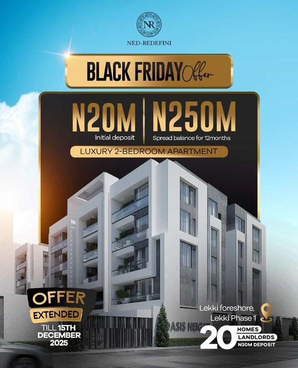 Two bedroom apartment (347lekkiphase1) in Lekki Phase 1